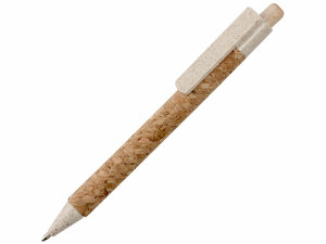 Ручка из пробки и переработанной пшеницы шариковая 