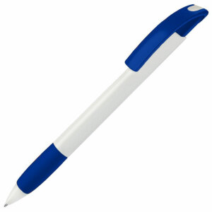 Ручка шариковая с грипом NOVE, цвет синий с белым