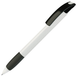 Ручка шариковая с грипом NOVE, цвет черный с белым