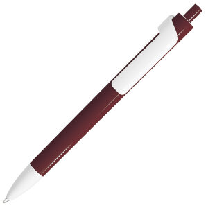 Ручка шариковая FORTE, цвет бордовый с белым