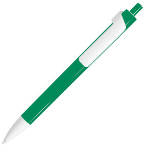 Ручка шариковая FORTE, цвет зеленей  с белый