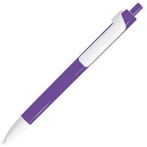 Ручка шариковая FORTE, цвет фиолетовый с белым