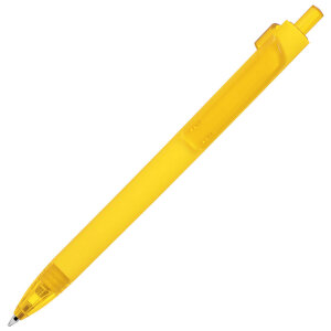 Ручка шариковая FORTE SOFT, покрытие soft touch, цвет желтый