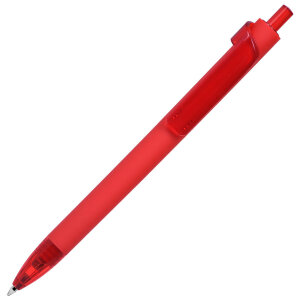 Ручка шариковая FORTE SOFT, покрытие soft touch, цвет красный