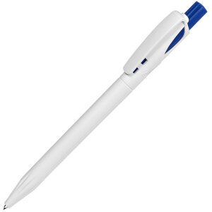 Ручка шариковая TWIN WHITE, цвет ярко-синий