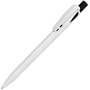 Ручка шариковая TWIN WHITE, цвет черный с белым