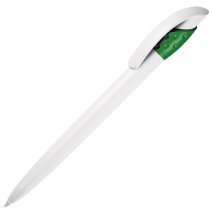 Ручка шариковая GOLF WHITE, цвет зеленый