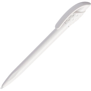 Ручка шариковая из антибактериального пластика GOLF SAFETOUCH, цвет белый