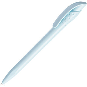 Ручка шариковая из антибактериального пластика GOLF SAFETOUCH, цвет светло-голубой