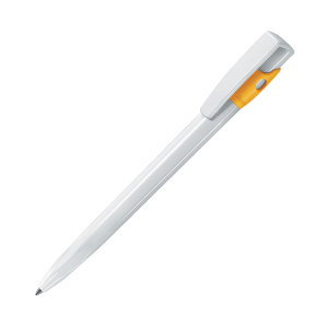Ручка шариковая KIKI, цвет ярко-желтый