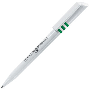 Ручка шариковая GRIFFE, цвет зеленый  с белым