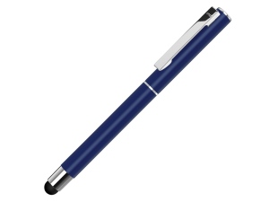 Ручка металлическая стилус-роллер «STRAIGHT SI R TOUCH», темно-синий