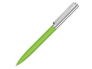 Ручка металлическая шариковая «Bright GUM» soft-touch с зеркальной гравировкой, зеленое яблоко
