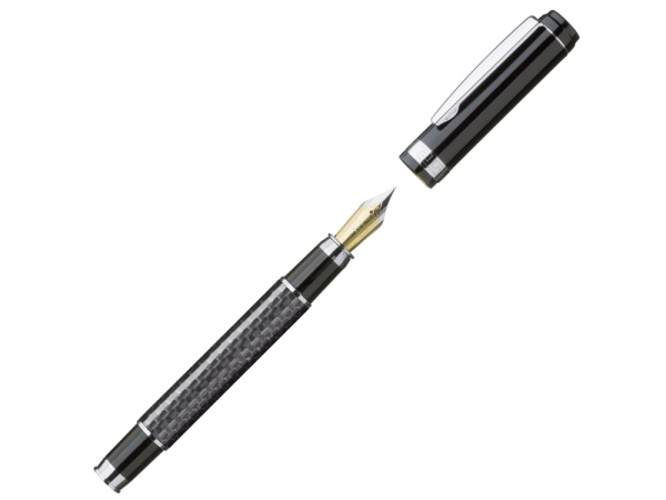 Ручка металлическая перьевая «CARBON F», черный