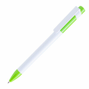 Ручка шариковая MAVA, пластик, цвет зеленое яблоко