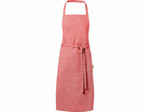 Фартук Pheebs 200 g/m² recycled cotton apron, красный яркий