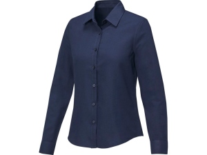 Pollux Женская рубашка с длинным рукавом, темно-синий, размер 3XL