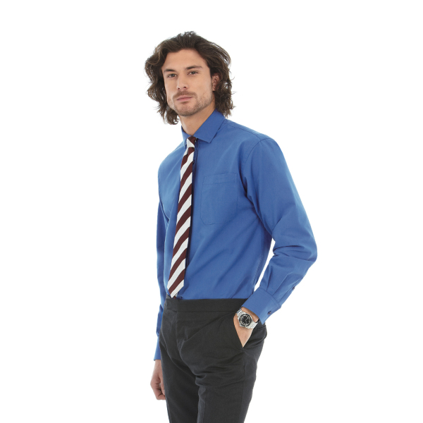 Рубашка мужская с длинным рукавом Heritage LSL/men, цвет синий, размер S