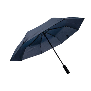 Зонт MANCHESTER складной, полуавтомат; цвет темно-синий; D=100 см; нейлон