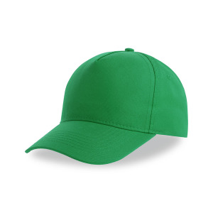 Бейсболка RECY FIVE, цвет зеленый, 5 клиньев, 100 % переработанный полиэстер, липучка