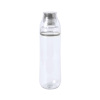 Бутылка для воды FIT, 700 мл; 24,5х7,4см, цвет прозрачный с серым, пластик rPET