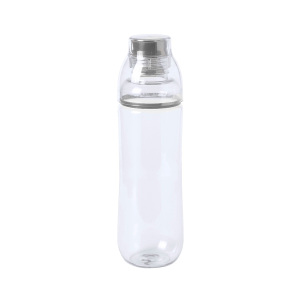 Бутылка для воды FIT, 700 мл; 24,5х7,4см, цвет прозрачный с серым, пластик rPET