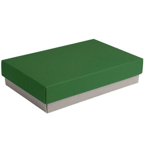 Коробка подарочная CRAFT BOX, 17,5*11,5*4 см, цвет серый, зеленый, картон