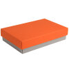 Коробка подарочная CRAFT BOX, 17,5*11,5*4 см, цвет серый, оранжевый