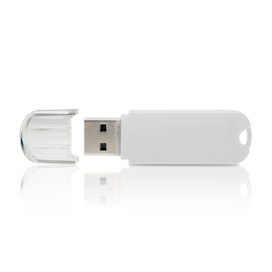USB flash-карта 16Гб, пластик, USB 2.0, цвет белый