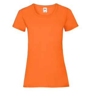 Футболка женская LADY FIT VALUEWEIGHT T 165, цвет оранжевый, размер XS