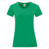 Футболка женская LADIES ICONIC 150, цвет зеленый, размер S