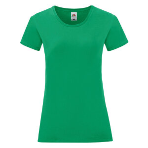 Футболка женская LADIES ICONIC 150, цвет зеленый, размер 2XL