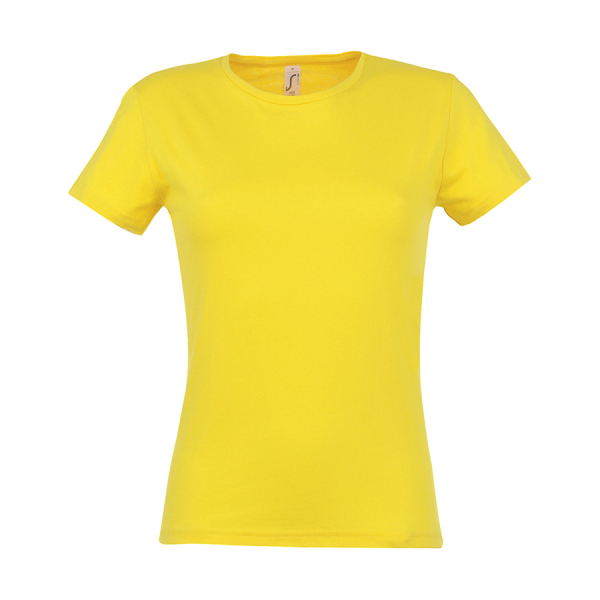 Футболка женская MISS 150, цвет желтый, размер S