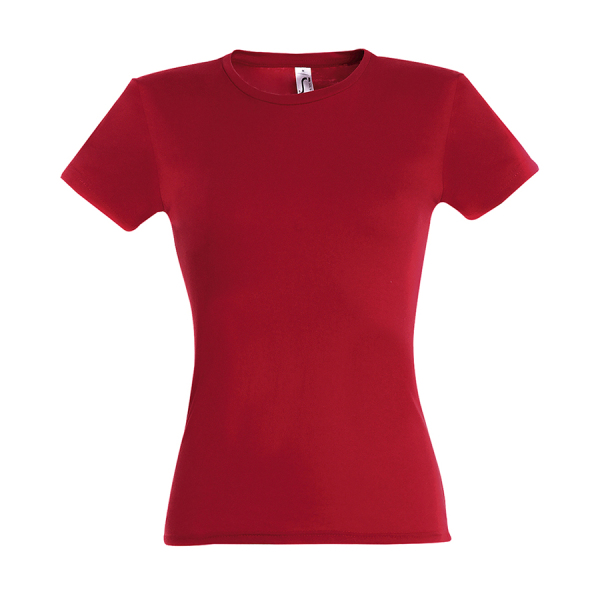 Футболка женская MISS 150, цвет красный, размер S