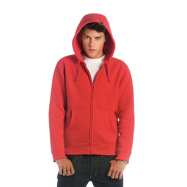 Толстовка мужская на молнии Hooded Full Zip/men, цвет красный, размер  XL