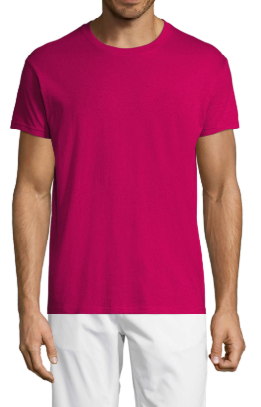 Футболка мужская REGENT 150, цвет ярко-розовый, размер XL