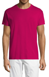 Футболка мужская REGENT 150, цвет ярко-розовый, размер 2XL