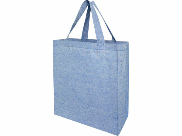 Pheebs, эко-сумка из переработанного хлопка, плотность 150 г/м², синий