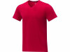 Somoto Мужская футболка с коротким рукавом и V-образным вырезом , красный, размер XS
