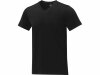 Somoto Мужская футболка с коротким рукавом и V-образным вырезом , черный, размер XS