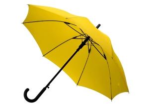 Зонт-трость полуавтомат Wetty с проявляющимся рисунком, цвет желтый