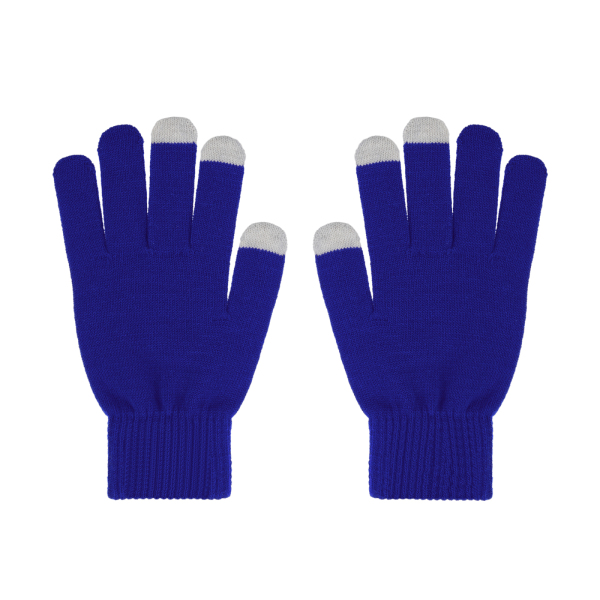 Перчатки женские для работы с сенсорными экранами, цвет синий