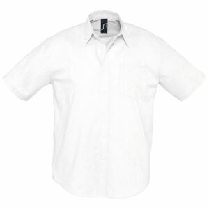 Рубашка мужская с коротким рукавом Brisbane белая, размер L