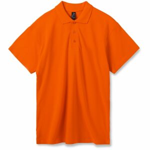 Рубашка поло мужская Summer 170, цвет оранжевая, размер XL