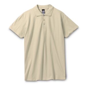 Рубашка поло мужская Spring 210, цвет бежевая, размер M