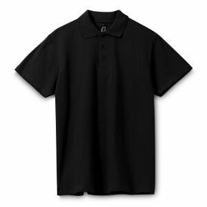 Рубашка поло мужская Spring 210, цвет черная, размер L