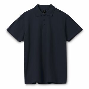 Рубашка поло мужская Spring 210, цвет темно-синяя (navy), размер L