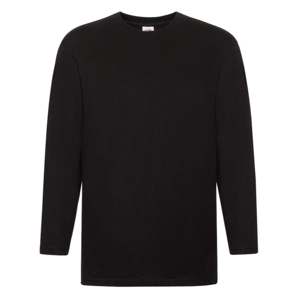Футболка мужская SUPER PREMIUM LONG SLEEVE 205, цвет черный, размер 2XL