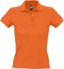 Рубашка поло женская People 210 оранжевая, размер XXL