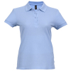 Рубашка поло женская Passion 170 голубая, размер XL